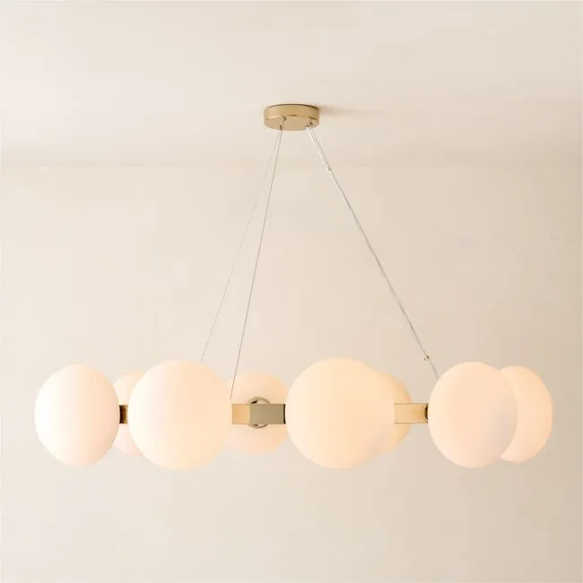 Curie Polished Champagne Chandelier