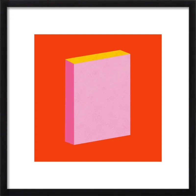 Color Books 3, Scarlet, Pink & Gold by Jessica Poundstone for Artfully Walls