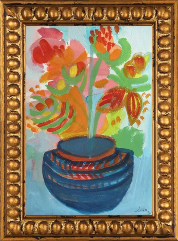 Red Flowers by Iria Fernandez Alvarez for Artfully Walls