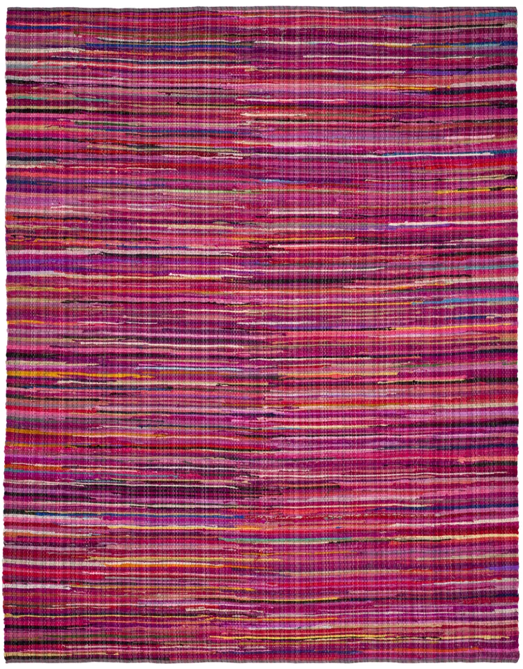 Arlo Home Hand Woven Area Rug, RAR240D, Red/Multi,  8' X 10'