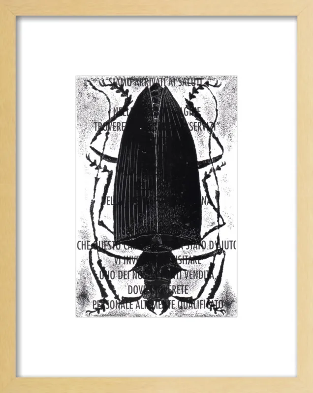Black Beetle on Words by Tennopent Sooster for Artfully Walls