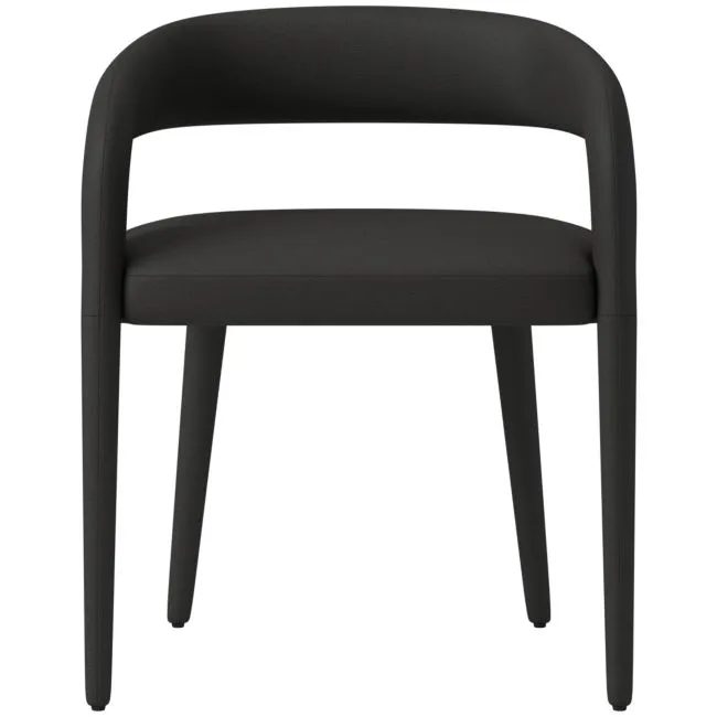Lisette Dining Armchair Kanvas Ebony