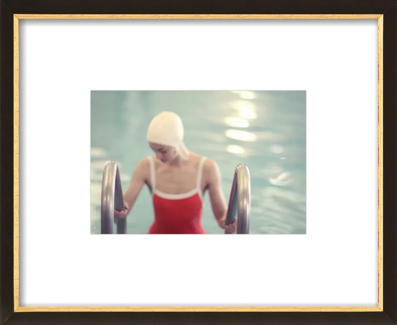 Swimmer in a Red Suit by Lucy Snowe for Artfully Walls