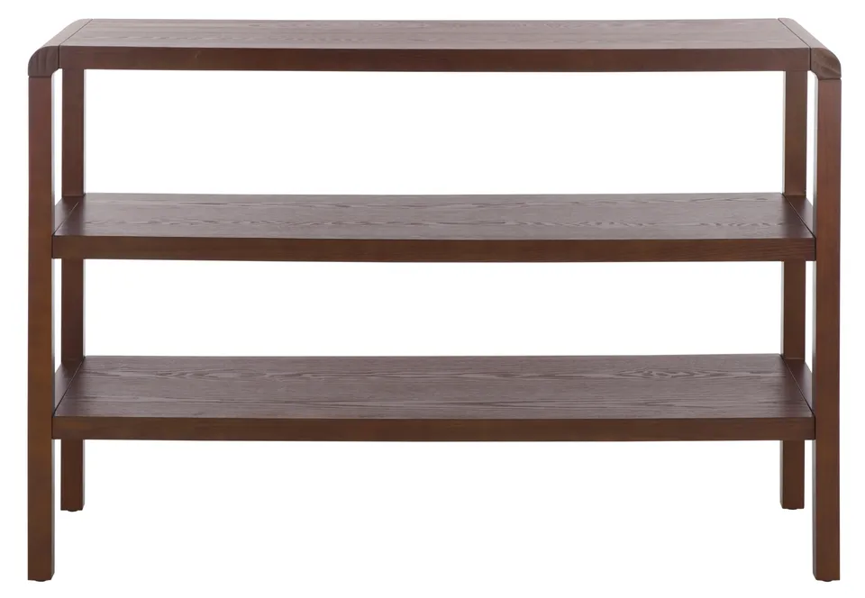 Omara 2 Shelf Console Table - Walnut