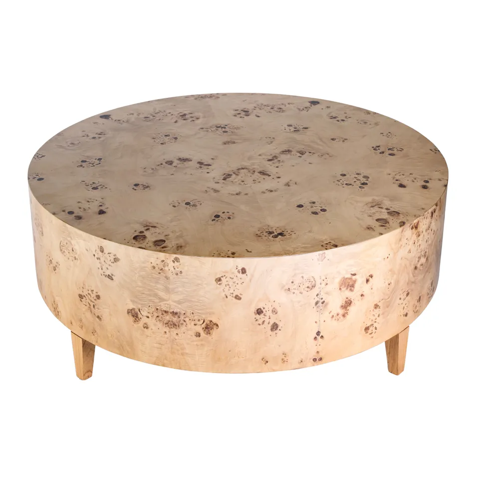 Billie Light Burl Coffee Table