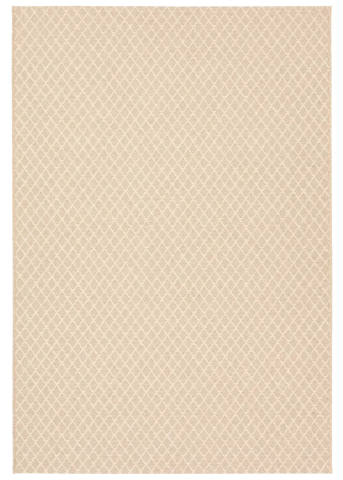 Edman LKN02 Geometric Tan Area Rug (6'6"x9')