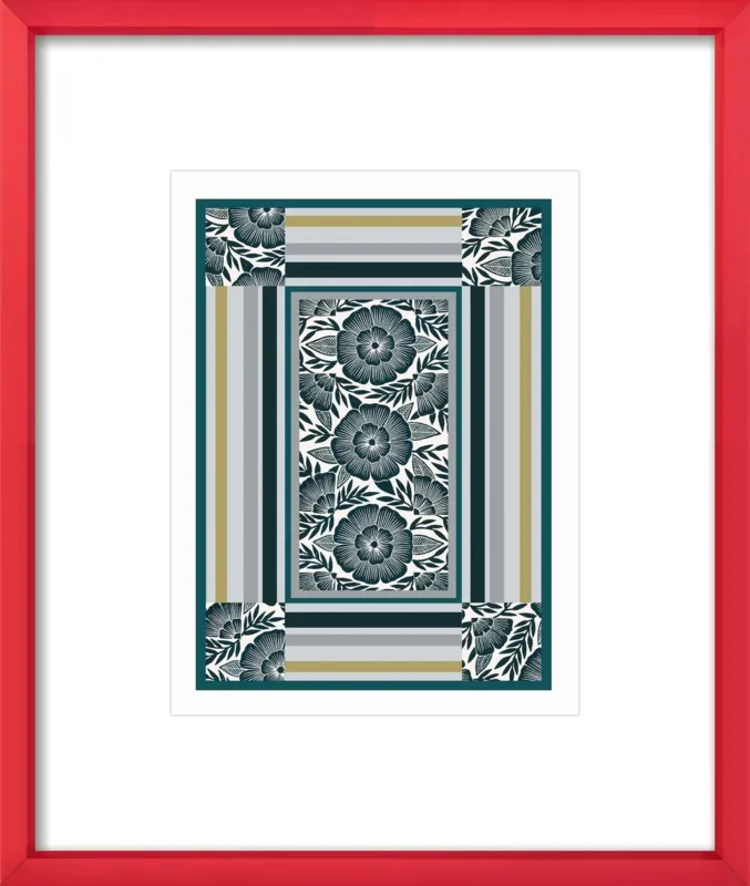 Botanical Frame 1 by Katharine Watson for Artfully Walls