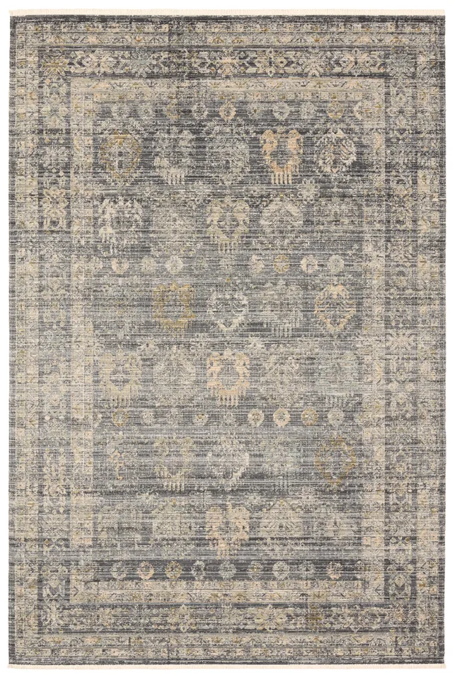 Gethin TEJ06 Outdoor Oriental Blue Runner Rug (2'6"x8')