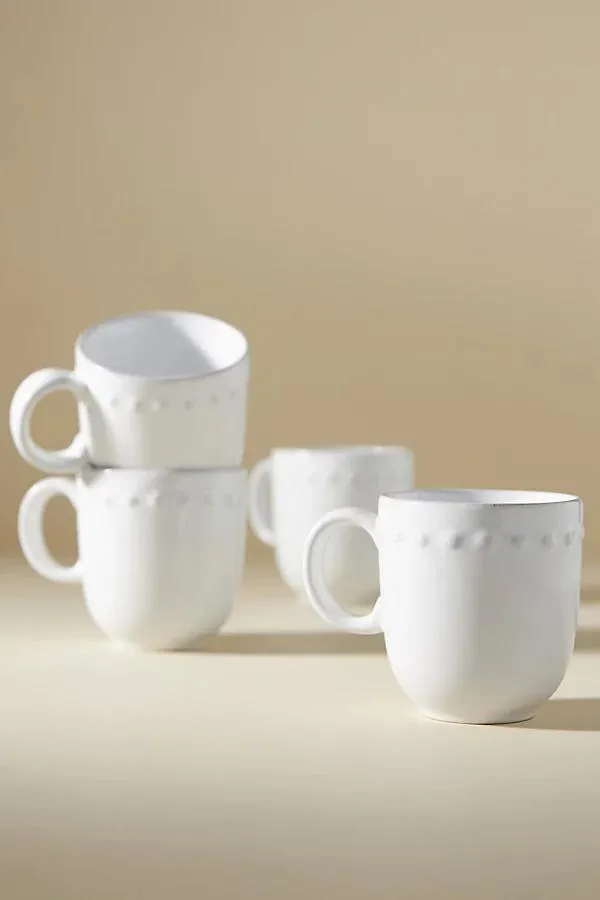 Pearl Mugs, Set of 4