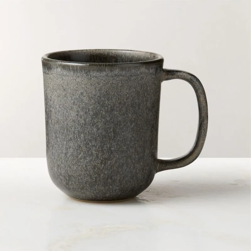 Drift Grey Mugs with Reactive Glaze Set of 6