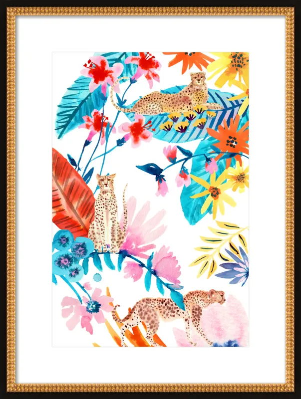 Cheetah Jungle by Jen Lindup for Artfully Walls