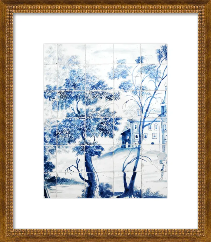 Lisbon Blue Tiles Two by Lupen Grainne for Artfully Walls
