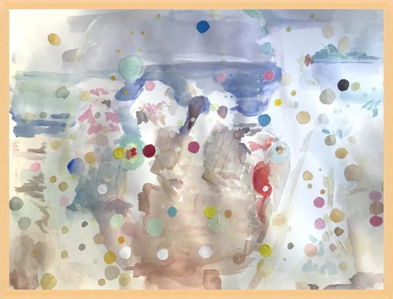 Beach scene (from memory)  by Hannah Dean for Artfully Walls