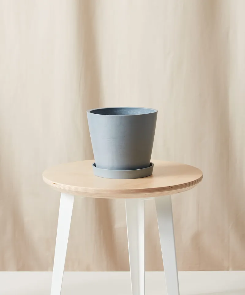 Ecopots Round Pot - Medium (8") -  Slate