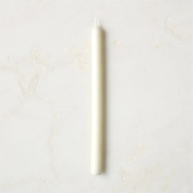 Warm White Taper Candle 12"