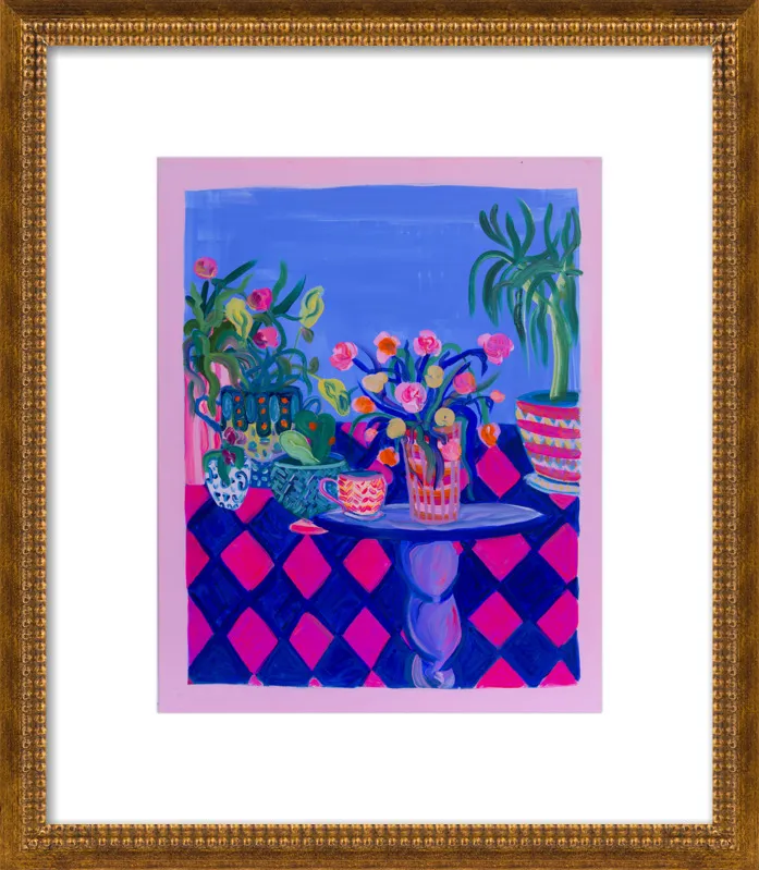 Pots and Plants painting by Davina Shefet for Artfully Walls