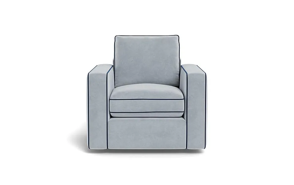 James Accent Chair with Contrast Piping