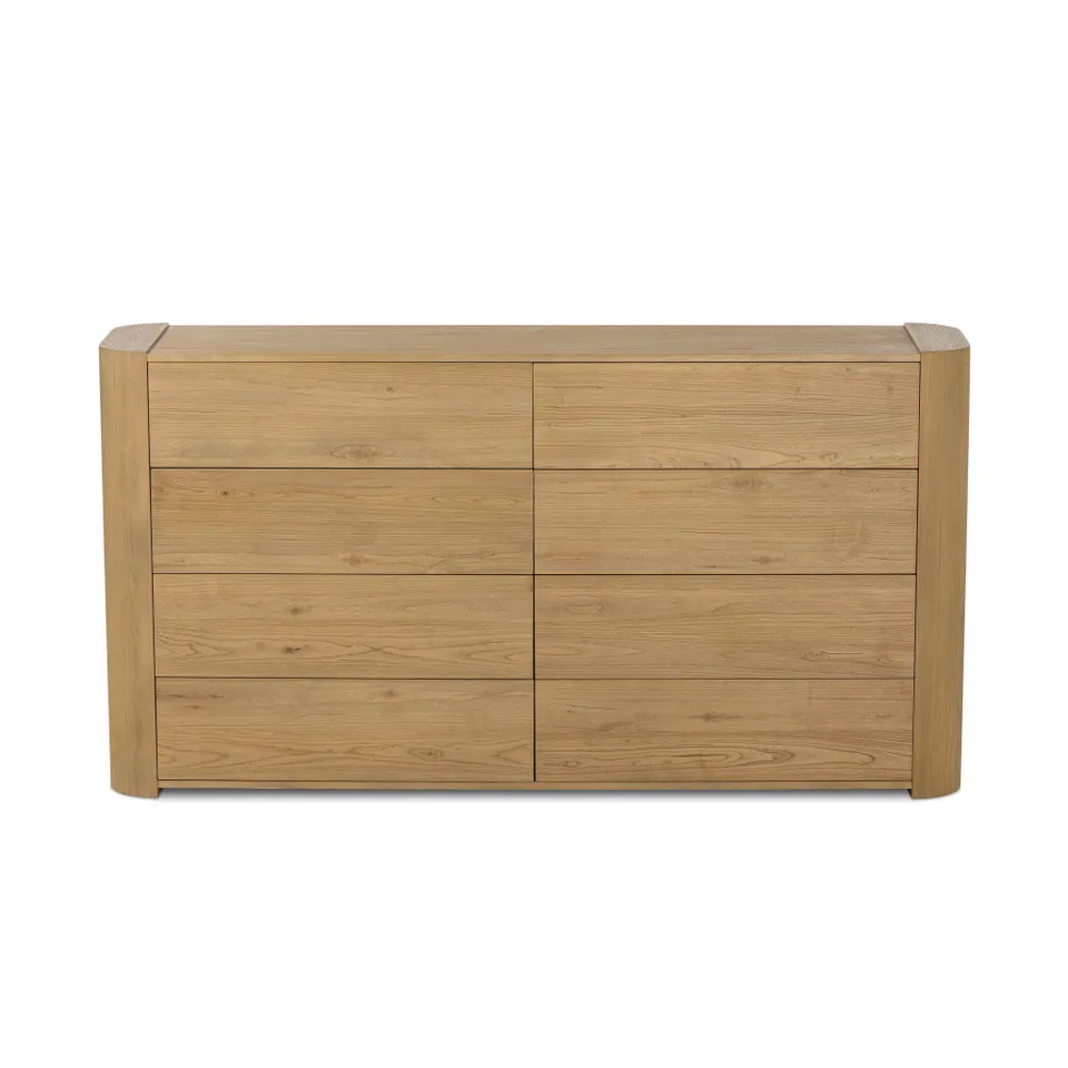 Radius 8 Drawer Dresser - Light Blonde Sungkai Veneer