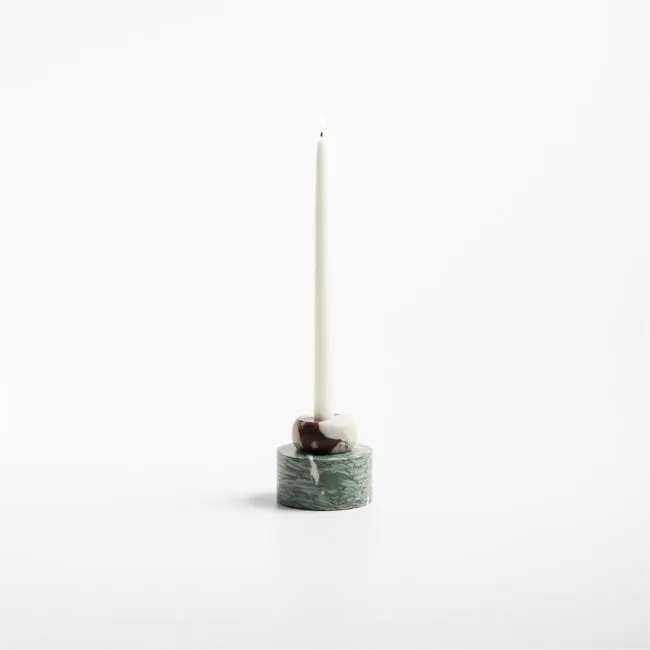 Volley Mixed Marble Small Taper Holder 3.75" by Venus Williams