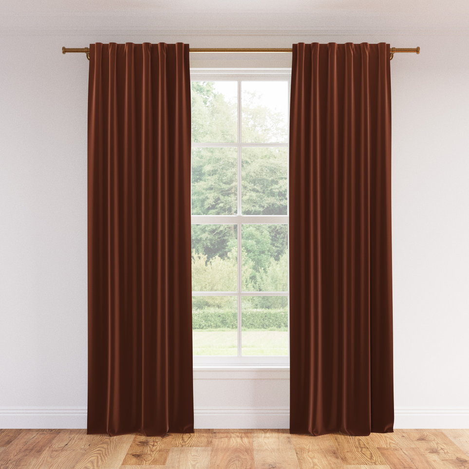 25% OFFThe InsideVelvet Curtain, Rust Performance Velvet, 50" x 96", Unlined$179 $134.25Limited Time Offer | Price as Marked