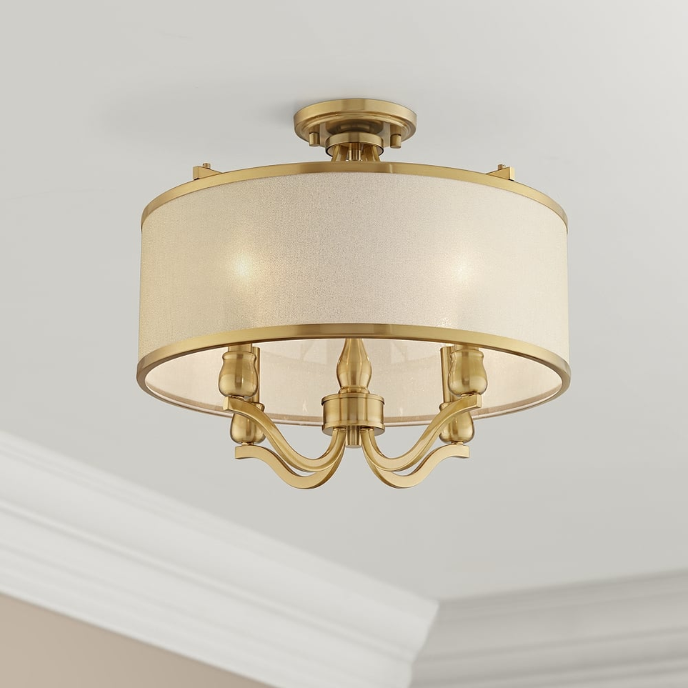 Tangela Unique/Statement Geometric Semi Flush Mount Wayfair
