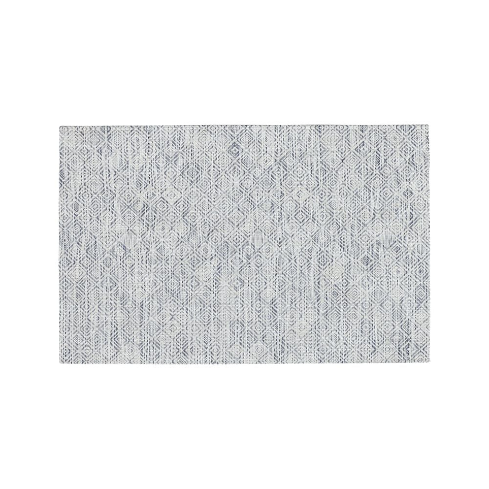 Aldo II Blue Indoor-Outdoor Rug 4'x6' - Crate and Barrel | Havenly