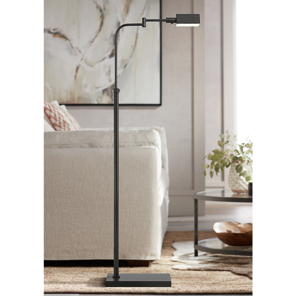 Possini euro magnum french bronze task led floor lamp sale