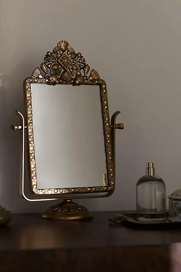 Coquille Vanity Mirror - Anthropologie | Havenly