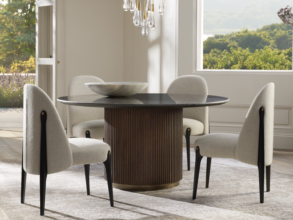 Bluestone round dining table sale