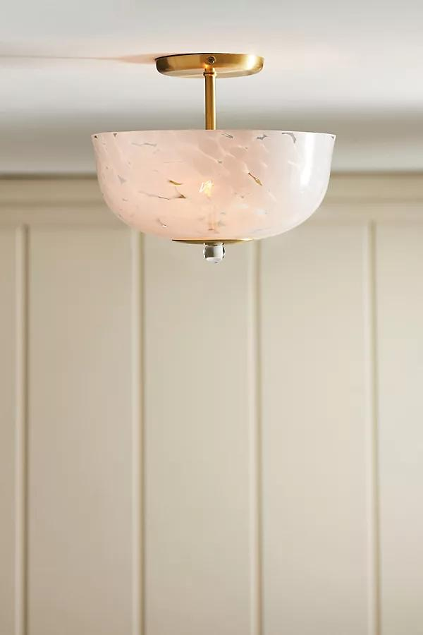 Madelyn faceted flush mount top