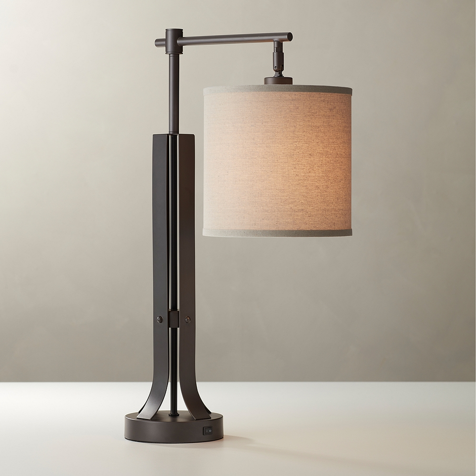 Andes double shade industrial table lamp deals