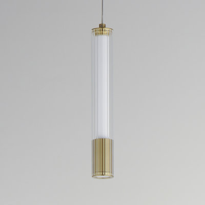 Striae ribbed glass pendant light top