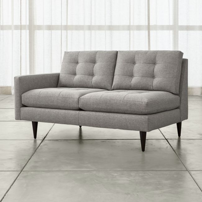 Crate & Barrelの高級ベッドソファー Pacific Wood Leather Bench Sofa (66