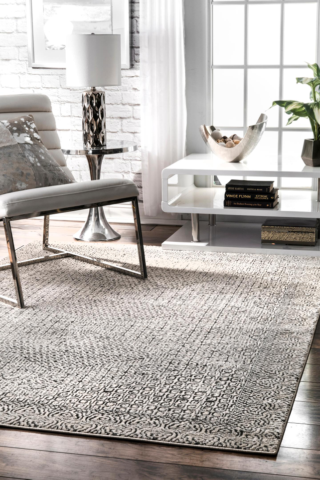 rug.rug 　no2 Mark&Day Area Rugs, 2x4 Kenja Traditional Dark Brown/Ivory Area