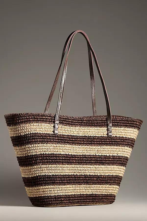 Anna Embroidered Woven Tote Anthropologie Havenly