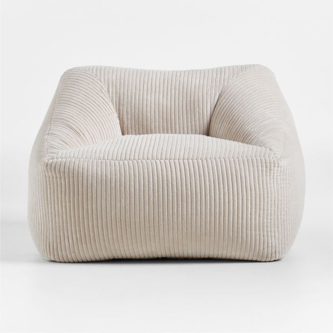 Upholstered Bean Bag Chair with Ottoman Wayfair Havenly