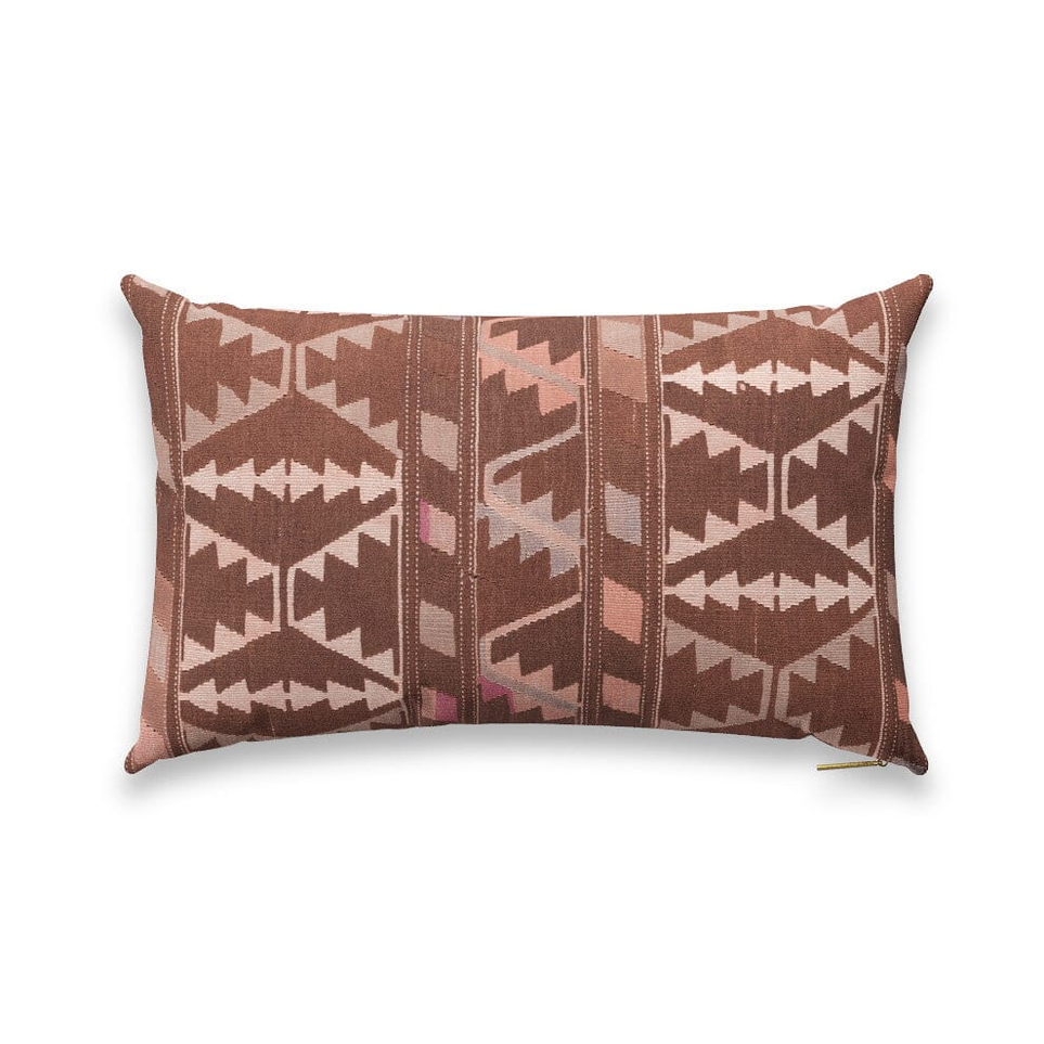 20% OFF+ 7 optionsSt. FrankToffee Cross Kilim Pillow by St. Frank | Brown | 26" W x 16" H | Cotton$200 $160Limited Time Offer | Price as Marked