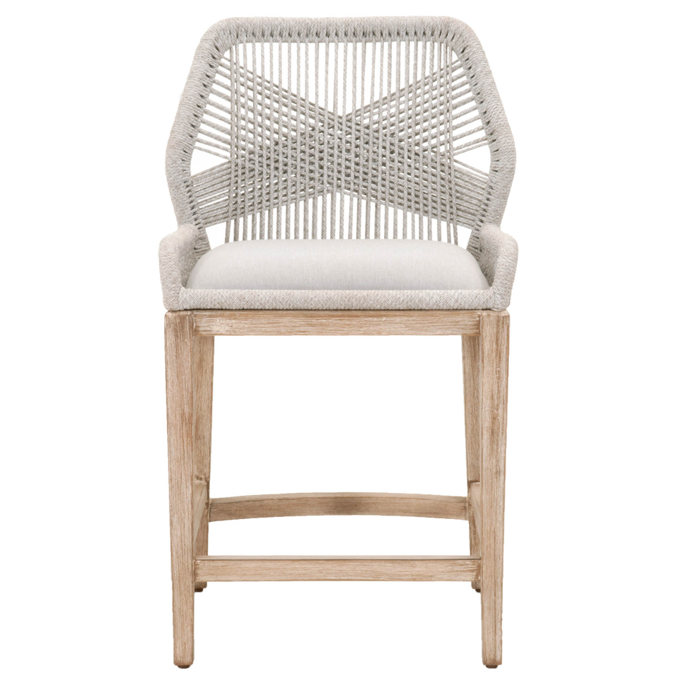 Loom Barstool, Sand Gray Essentials for Living Havenly