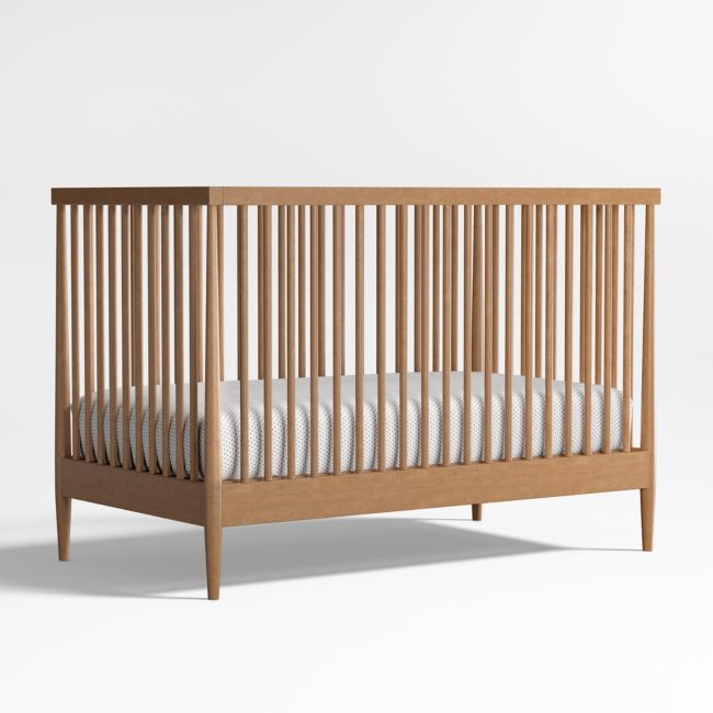 Redondo Two-Tone Wood Convertible Baby Crib Crate Kids Havenly
