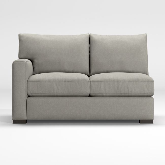 Crate & Barrelの高級ベッドソファー Pacific Wood Leather Bench Sofa (66