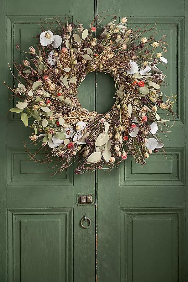 Preserved Wild Jubilee Wreath - Anthropologie | Havenly