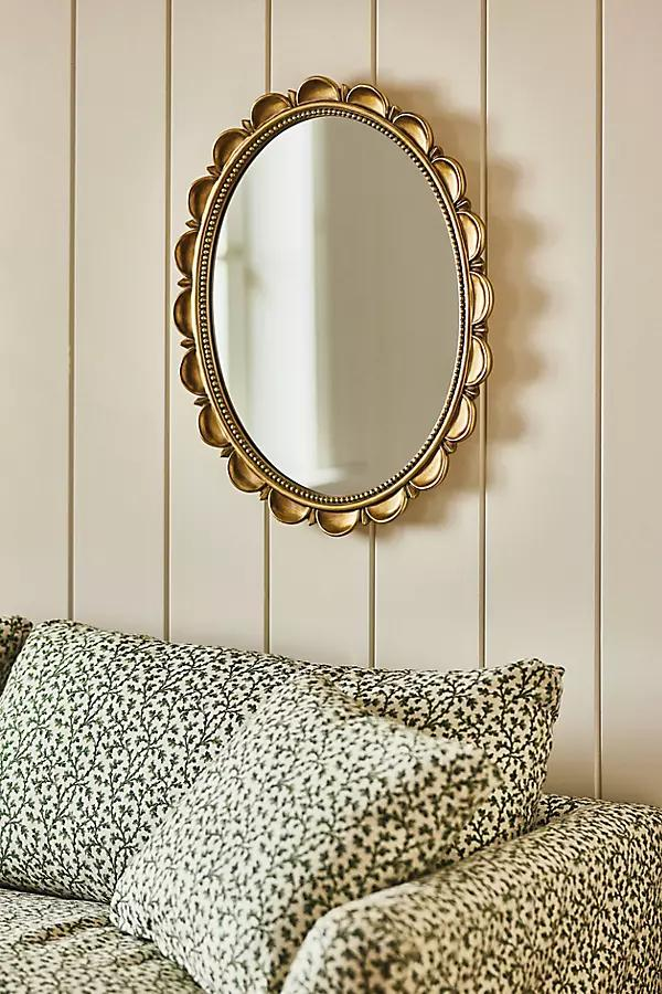 Avril Capiz Shell Wall Mirror - Anthropologie | Havenly