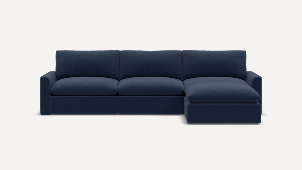 35% OFFBurrowRusset 4-Piece Reversible Chaise Sectional - Navy Blue - Performance Flatweave$4,909 $3,191Limited Time Offer | Price as Marked