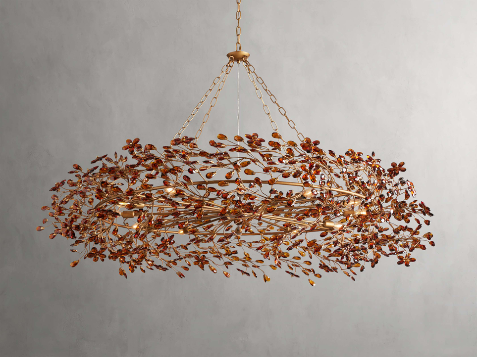 Fiore Colored Crown Chandelier in Crystal 48