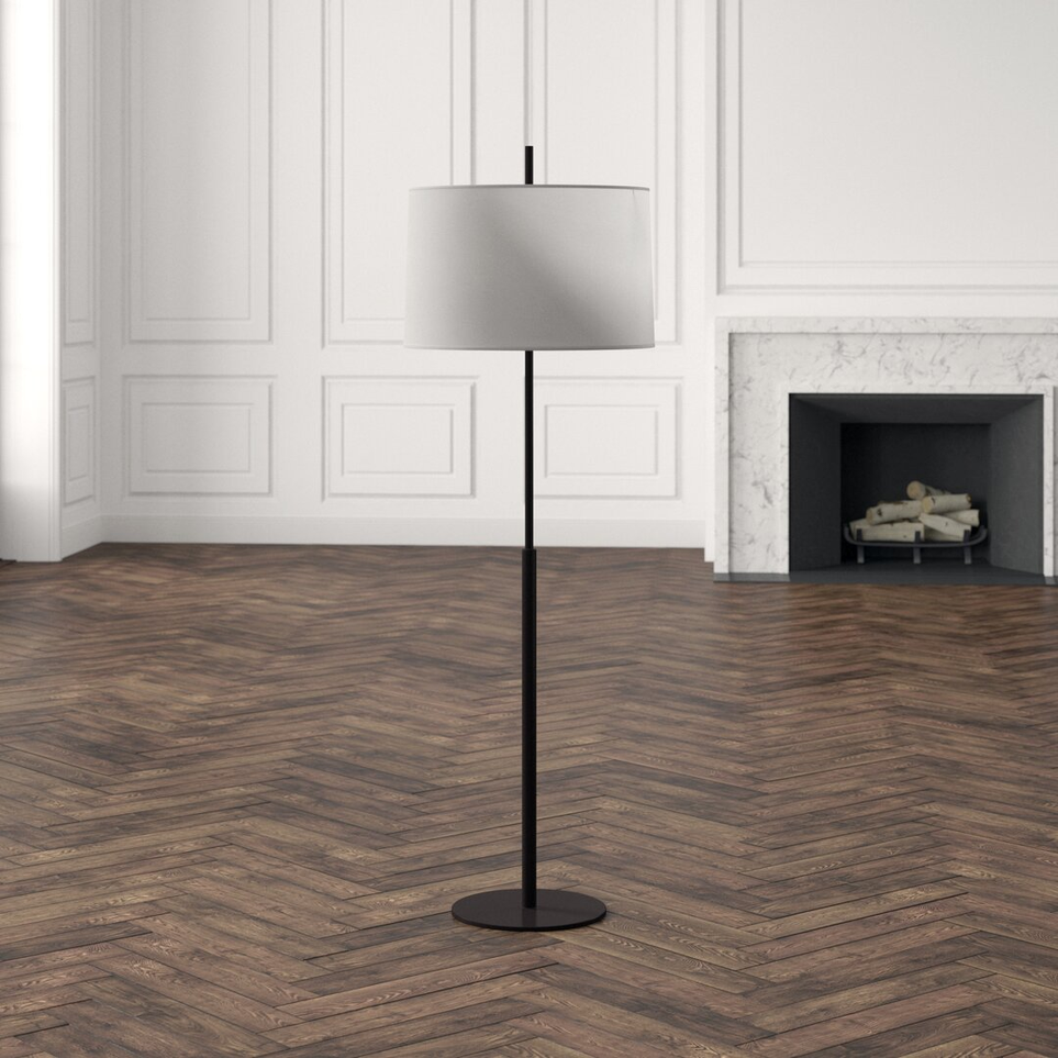 Maestro travertine floor lamp top