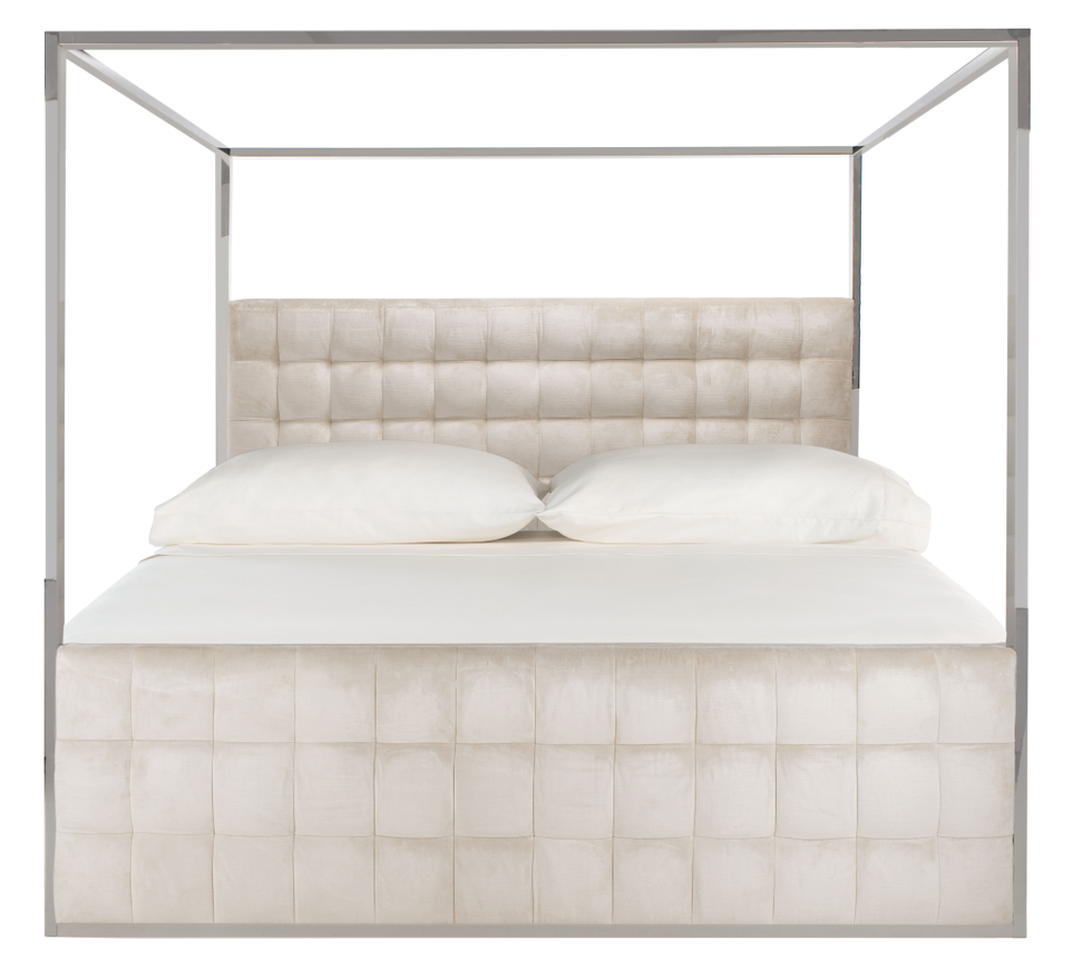 Moyers Upholstered Canopy Bed - Wayfair | Havenly