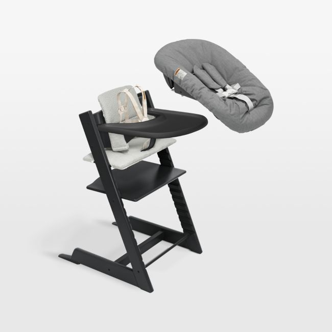 Stokke ® Tripp Trapp ® Black Wood and Athracite Grey Baby