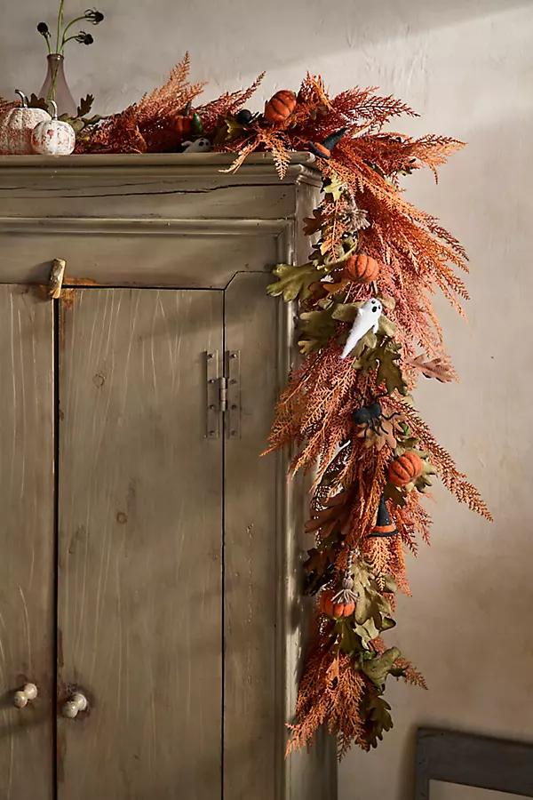 Faux Autumn Cedar Garland - Anthropologie | Havenly