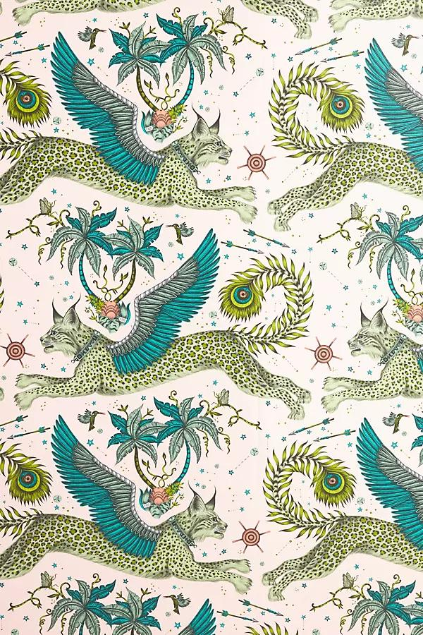 Lynx Wallpaper - Anthropologie | Havenly
