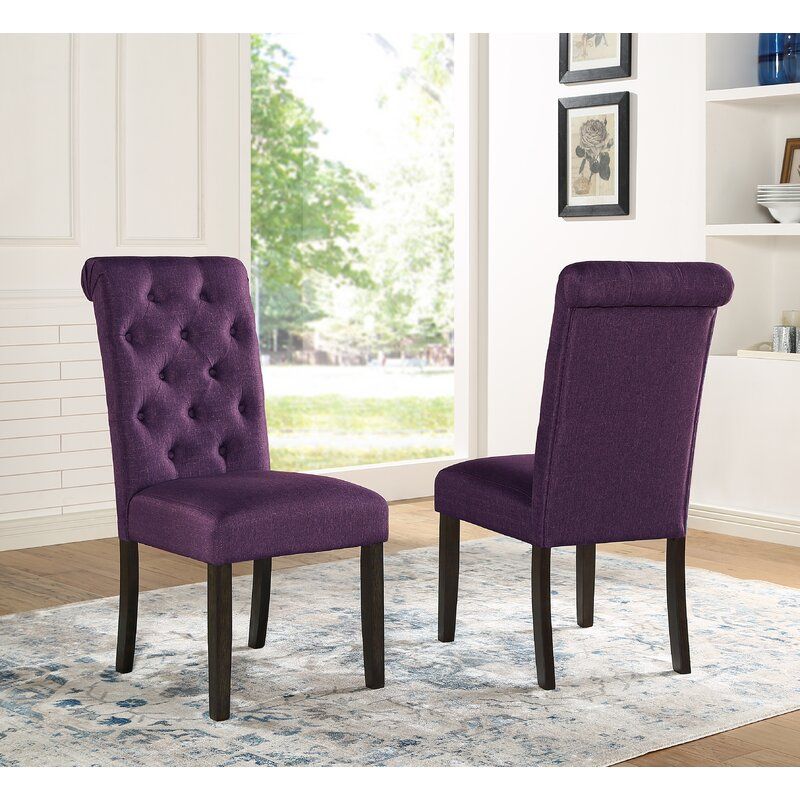 Evelin Tufted Parsons Chair (Set of 2)